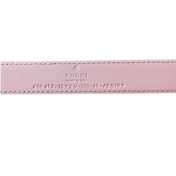 NEW GUCCI BELT Pink Marmont GG Leather Thin 409417 Sz 100 Cm 39 In main image 11